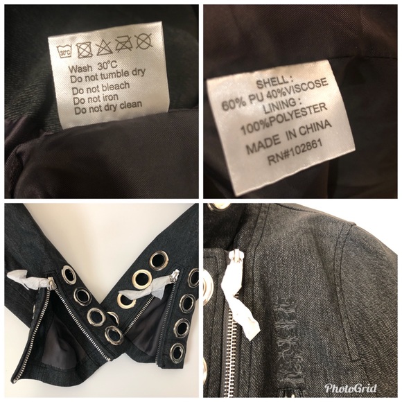 🎊HOSTPICK🎉Bikers Vegan Leather Jacket - Picture 14 of 16